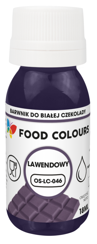 Lavandu krāsviela baltajai šokolādei 18ml